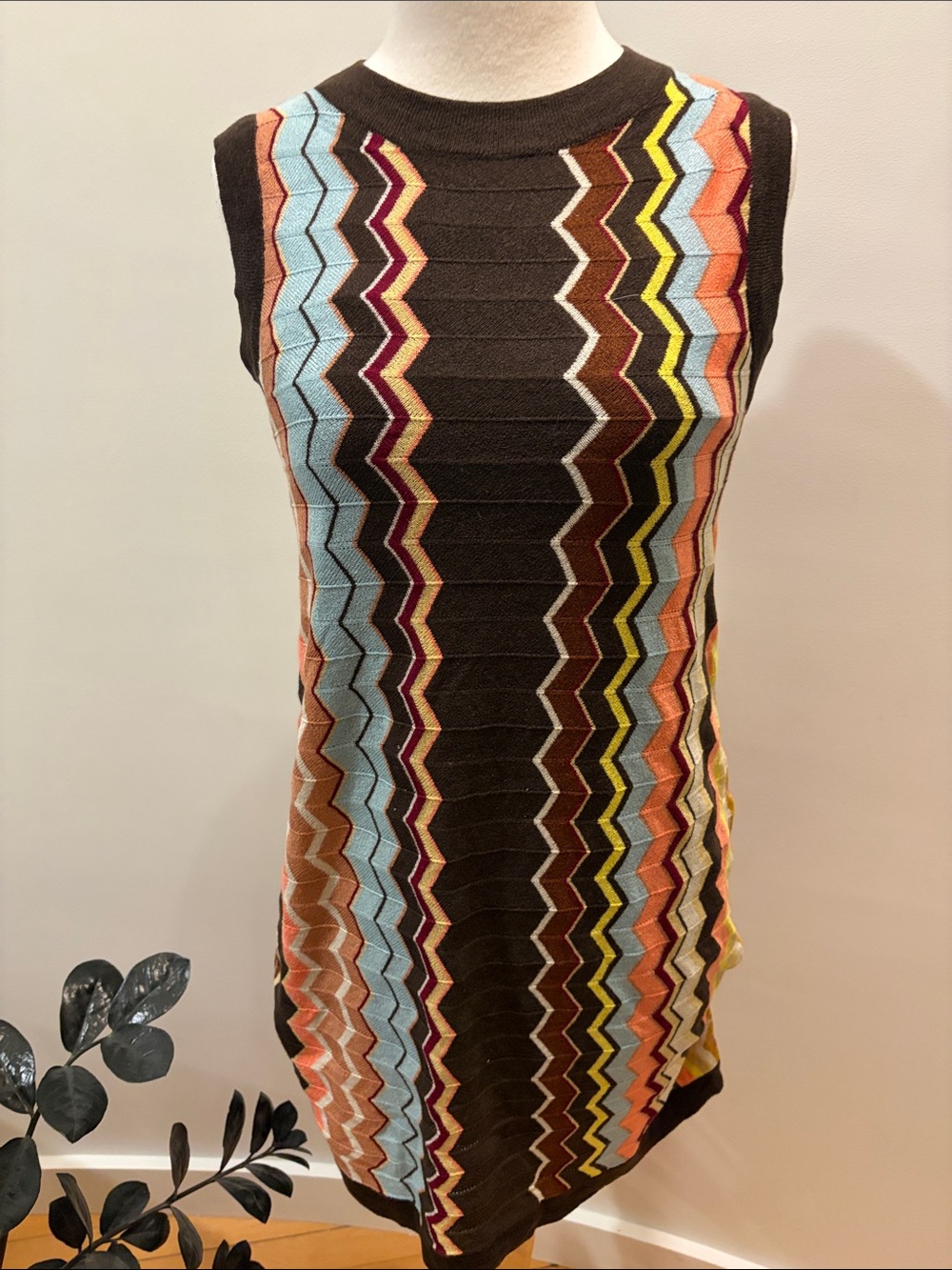 Missoni for Target Striped Knit Mini Dress - Brown & Peach